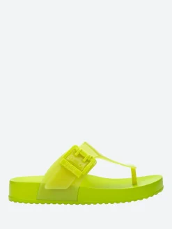 Melissa - Cozy Flip Flop in Acid Green