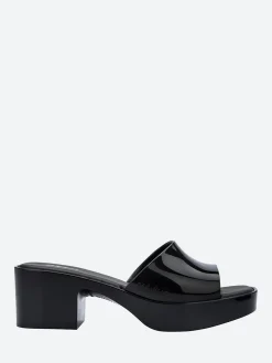 Melissa - Shape Slide Sandals in Black