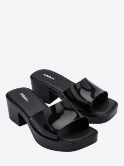 Melissa - Shape Slide Sandals in Black