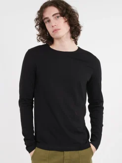Merz b. Schwanen - Loopwheeled Longsleeve in Black