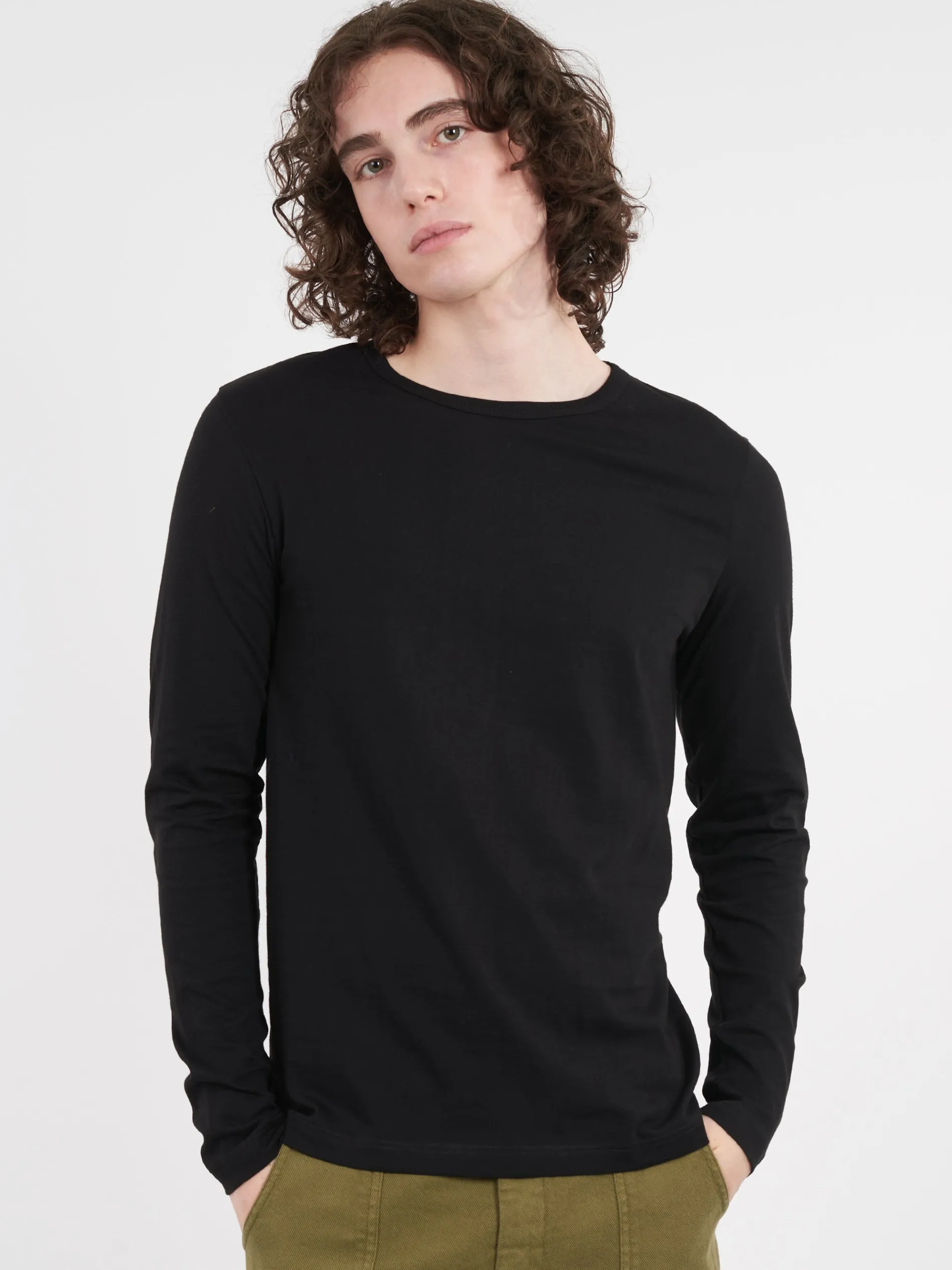 Merz b. Schwanen - Loopwheeled Longsleeve in Black