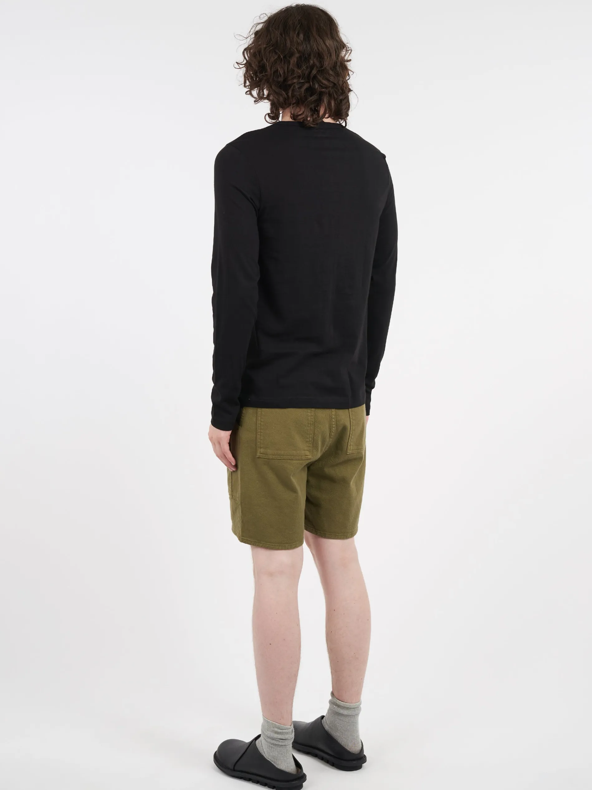 Merz b. Schwanen - Loopwheeled Longsleeve in Black