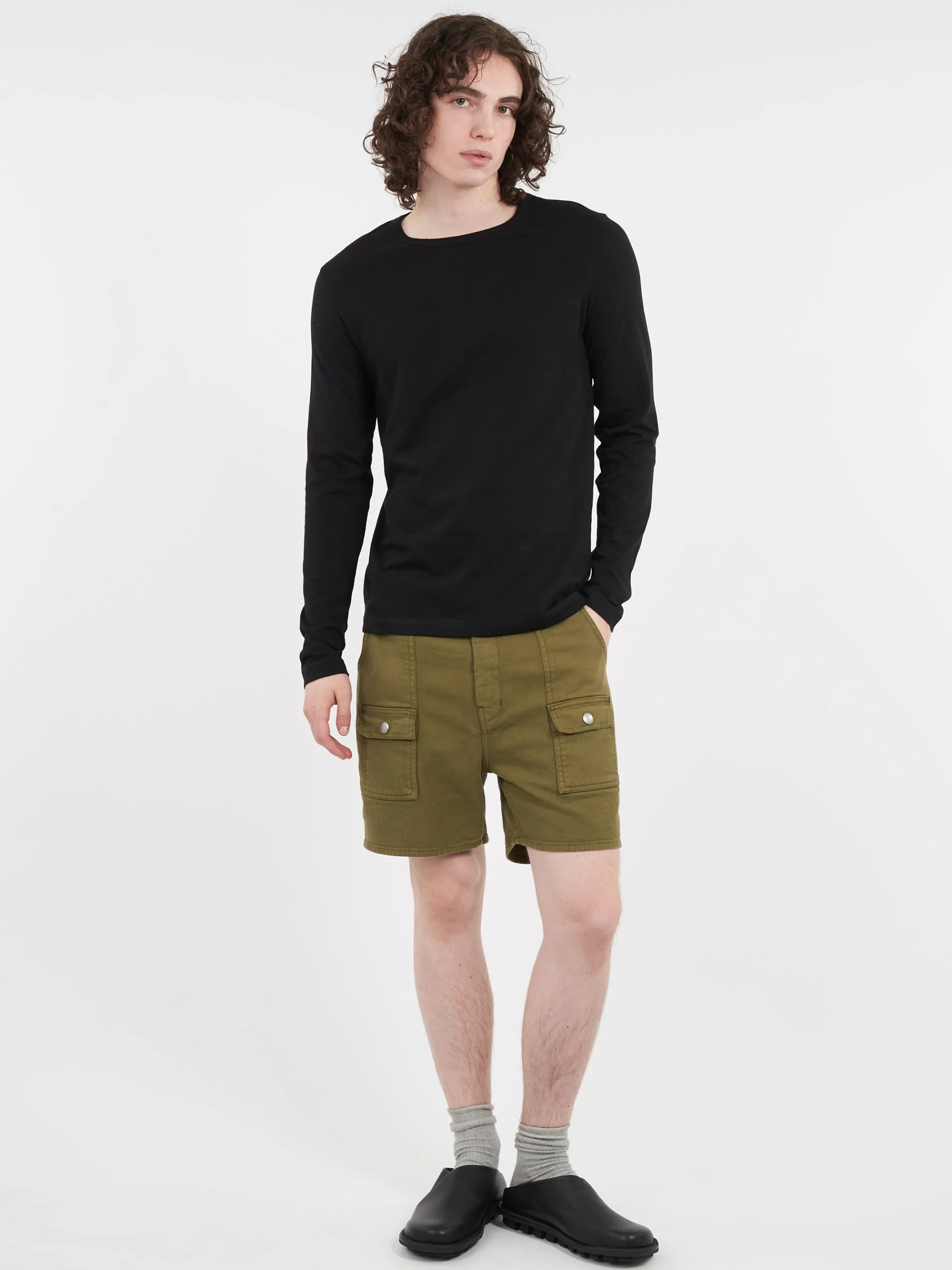 Merz b. Schwanen - Loopwheeled Longsleeve in Black