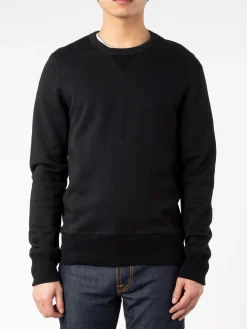 Merz b. Schwanen - Men's Loopwheeled Sweatshirt in Deep Black