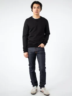 Merz b. Schwanen - Men's Loopwheeled Sweatshirt in Deep Black