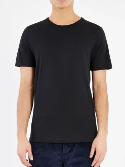 Merz b. Schwanen - 1950s Men's Loopwheeled T-Shirt in Black