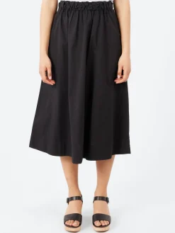 Merz b. Schwanen - SKIRT01 Relaxed Fit Skirt in Deep Black