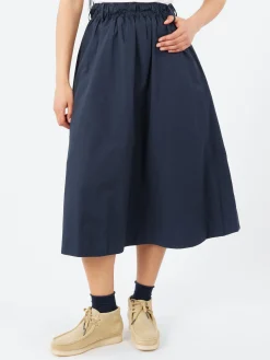 Merz b. Schwanen - SKIRT01 Relaxed Fit Skirt in Dark Navy