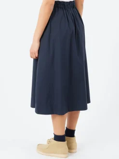 Merz b. Schwanen - SKIRT01 Relaxed Fit Skirt in Dark Navy