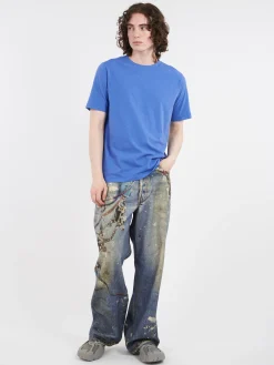 Merz b. Schwanen - Unisex T-Shirt in Washed Blue