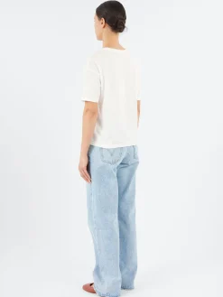 Merz b. Schwanen - Women's Loose Fit T-Shirt in White