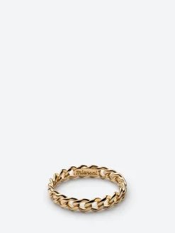 Miansai - Cuban Link Ring in Polished Gold