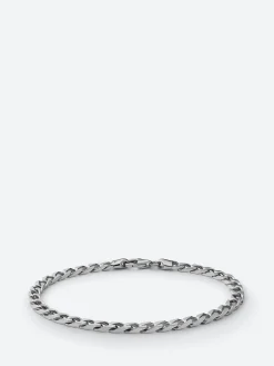 Miansai - 4mm Cuban Chain Bracelet in Polished Silver