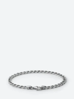 Miansai - 4mm Cuban Chain Bracelet in Polished Silver
