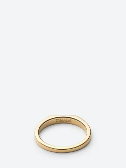 Miansai - Thin Geo Diamond Ring in Polished Gold
