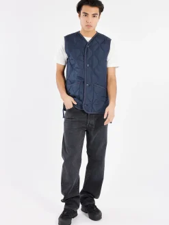 Military V-Neck Button Down Vest