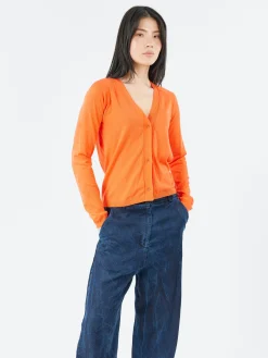 MJ Watson - 2510 Cardigan in Flame Orange