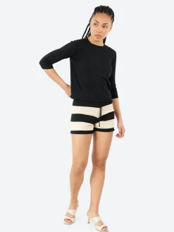 MJ Watson - 2512 Round Neck Pullover in Black