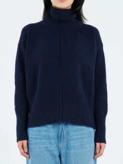 MJ Watson - Cashmere Blend Turtleneck in Navy