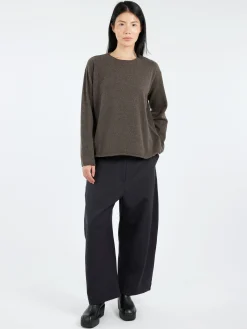MJ Watson - Cashmere Blend Crewneck in Walnut