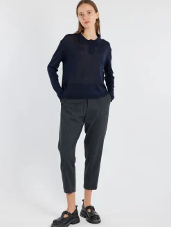 MJ Watson - Cashmere Polo in Navy