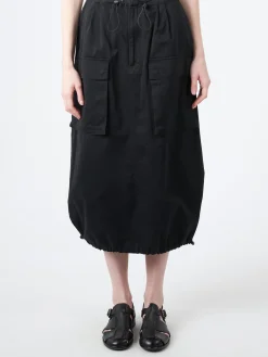 MM6 - Midi Cargo Skirt in Black