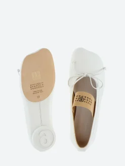 MM6 Maison Margiela - Anatomic Numeric Ballerinas in White