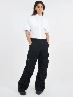 MM6 Maison Margiela - Cotton Poplin Shirt in White