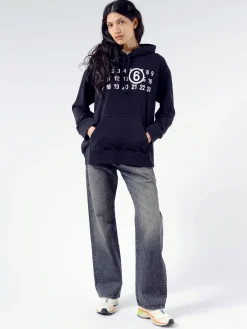 MM6 Maison Margiela - Logo Hoodie in Black