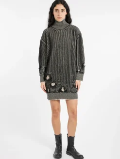 MM6 Maison Margiela - Reversible Mini Dress in Black and Beige