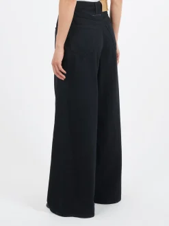 MM6 Maison Margiela - Wide Leg Jeans in Black
