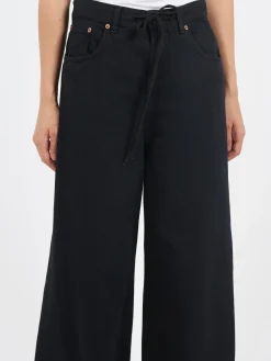 MM6 Maison Margiela - Wide Leg Jeans in Black