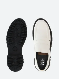 Moma - 74301 Loafer in Bianco Cusna