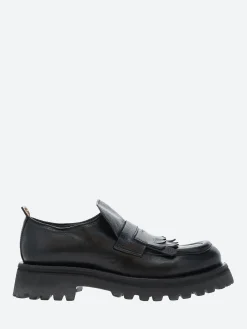 Moma - 74305 Loafers in Nero Cusna