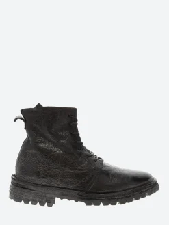 Moma - 1BW176 Lace-Up Boots in Nero Buffalo
