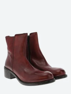 Moma - 1CW241 Ankle Boot in Rosso Cusna