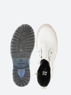 Moma - 1CW005 Ankle Boots in Bianco Cusna