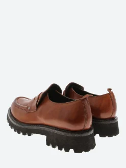 Moma - 1EW143 Penny Loafers in Cuoio Cusna