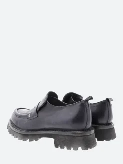 Moma - 1EW143 Penny Loafers in Navy Cusna