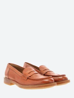 Moma - 44578G Office Penny Loafer in Cognac