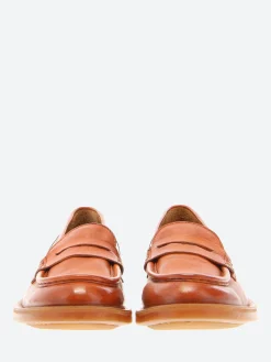 Moma - 44578G Office Penny Loafer in Cognac