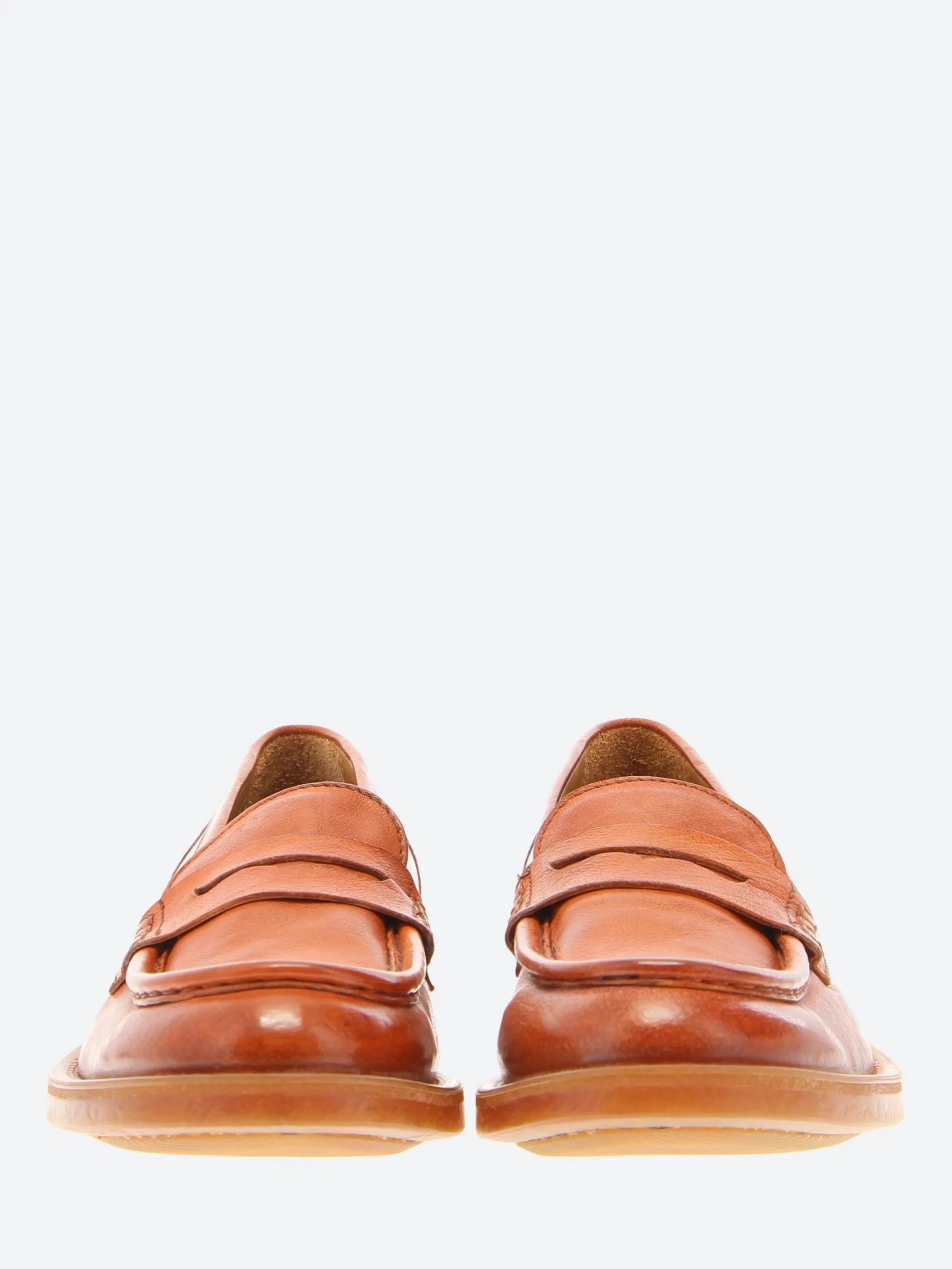 Moma - 44578G Office Penny Loafer in Cognac