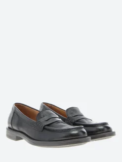Moma - 44578G Office Penny Loafer in Nero