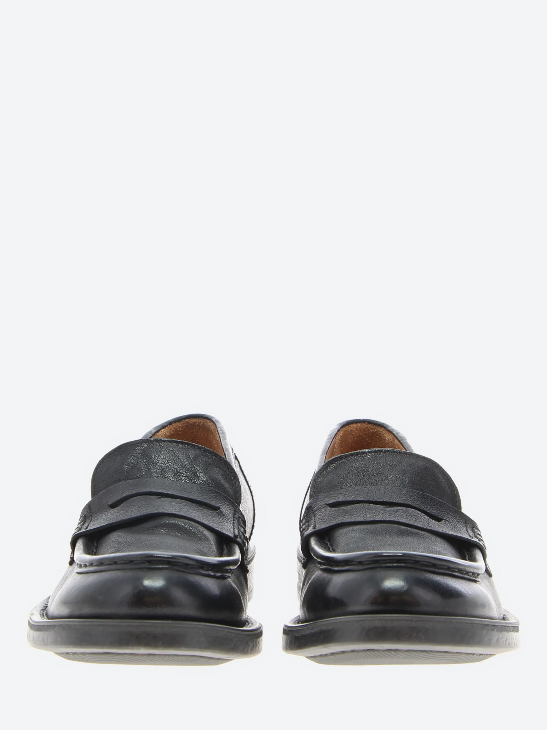 Moma - 44578G Office Penny Loafer in Nero