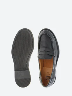 Moma - 44578G Office Penny Loafer in Nero