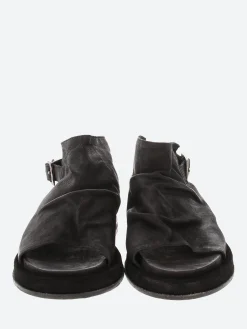 Moma - 1GS320 High Vamp Sandals in Nero Oxide