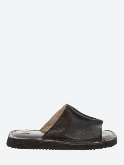 Moma - 1GS334 Slide Sandals in Nero Toscano