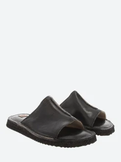 Moma - 1GS334 Slide Sandals in Nero Toscano