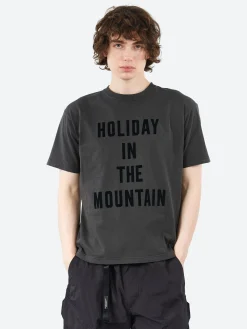 Mountain Research - Holiday In The Mountain T-Shirt in Sumi and Black