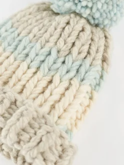 Myssy - Lumi Toque in Light Grey and Frozen Blue